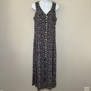 Vintage 90s Grunge Romantic Dark Feminine Witchy Dress Sz 11 Cottagecore Prairie